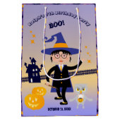 Halloween Kostuum Boy Wizard Verjaardagsfeest Medium Cadeauzakje (Achterkant)