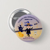 Halloween Kostuum Boy Wizard Verjaardagsfeest Ronde Button 5,7 Cm (Voorkant /achterkant)