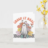 Halloween kostuum creep is echt kaart (Gele Bloem)