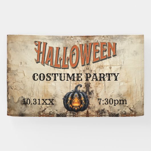 Halloween Kostuum Feest |  Halloween Party Spandoek (Horizontaal)