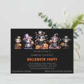 Halloween kostuum feest kaart (Staand voorkant)