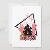 Halloween kostuum feest voor vrienden kaart (Achterkant)