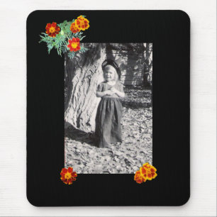 Halloween Kostuum Foto Marigolds Black Mousepad Muismat