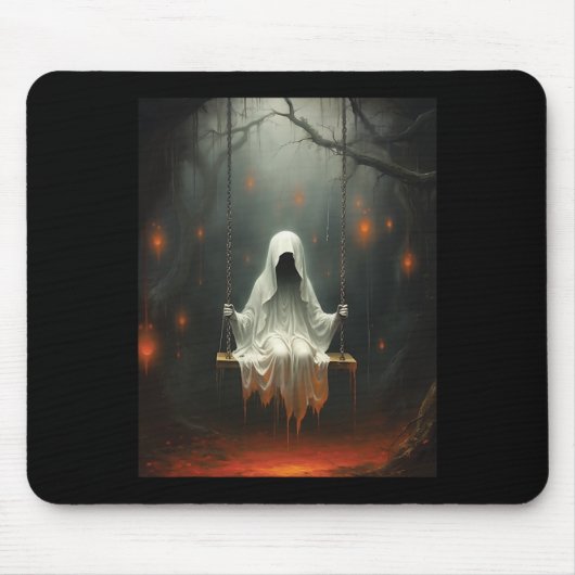 Halloween Kostuum Ghost Swing Muismat (Voorkant)