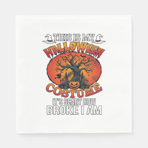 Halloween Kostuum Griezelen Gebroken Pompoen Griez Servet