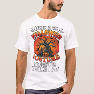 Halloween Kostuum Griezelen Gebroken Pompoen Griez T-shirt