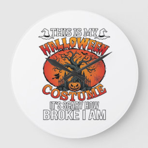 Halloween Kostuum Griezelige Gebroken Pompoen Spoo Grote Klok