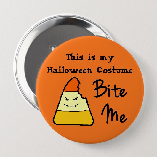 Halloween kostuum grote Button (Voorkant /achterkant)
