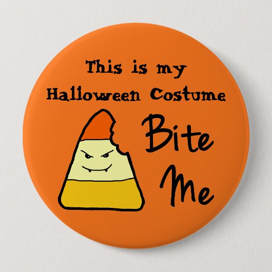 Halloween kostuum grote Button (Voorkant)