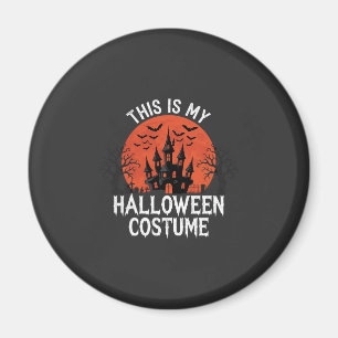 Halloween Kostuum Heel Geest Kasteel Vector Design Magneet