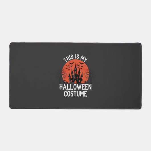 Halloween Kostuum Heel Geestig Kasteel Vector Desi Bureaumat (Voorkant)