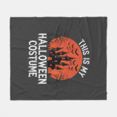 Halloween Kostuum Heel Geestig Kasteel Vector Desi Fleece Deken (Voorkant (Horizontaal))
