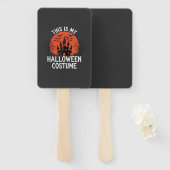 Halloween Kostuum Heel Geestig Kasteel Vector Desi Handwaaier (Voorkant en achterkant)