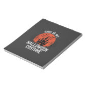 Halloween Kostuum Heel Geestig Kasteel Vector Desi Notitieblok (Linkerzijde)