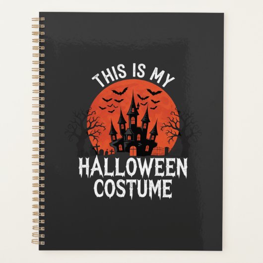 Halloween Kostuum Heel Geestig Kasteel Vector Desi Planner (Voorkant)