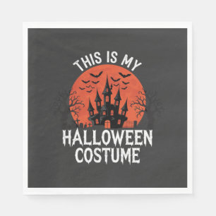 Halloween Kostuum Heel Geestig Kasteel Vector Desi Servet