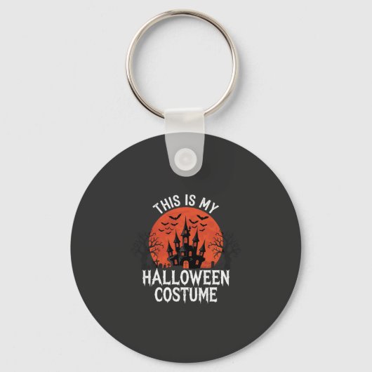 Halloween Kostuum Heel Geestig Kasteel Vector Desi Sleutelhanger (Voorkant)