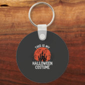 Halloween Kostuum Heel Geestig Kasteel Vector Desi Sleutelhanger (Voorkant)