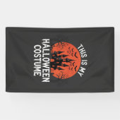 Halloween Kostuum Heel Geestig Kasteel Vector Desi Spandoek (Horizontaal)