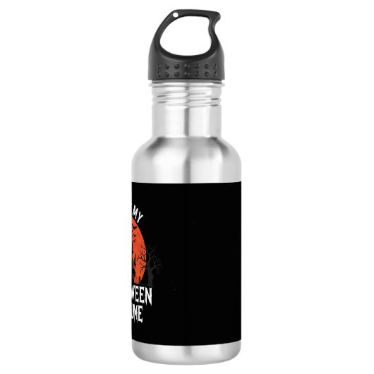 Halloween Kostuum Heel Geestig Kasteel Vector Desi Waterfles (Voorkant)