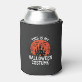 Halloween Kostuum Heel Geestig Kasteel Vectorontwe Blikjeskoeler (Blikje Voorkant)