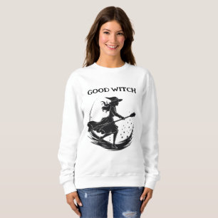 Halloween kostuum heks maanlicht T-shirt