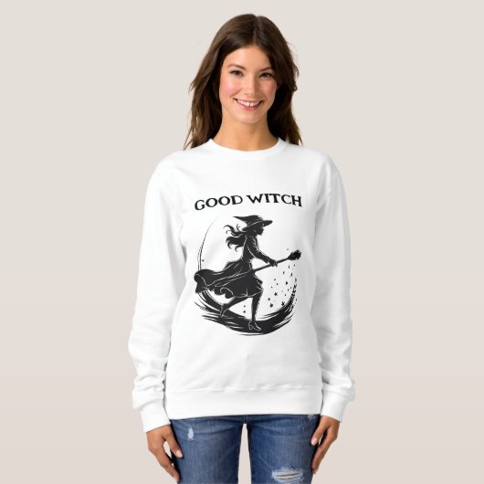 Halloween kostuum heks maanlicht T-shirt (Voorkant volledig)