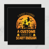 Halloween Kostuum | Ik Heb Geen Kostuum Nodig Kaart (Voorkant / Achterkant)