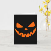Halloween Kostuum Jack O' Lantern Pompoen Gezicht Kaart (Gele Bloem)