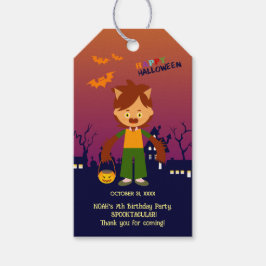 Halloween Kostuum Jongen Verjaardagsfeest Cadeaulabel