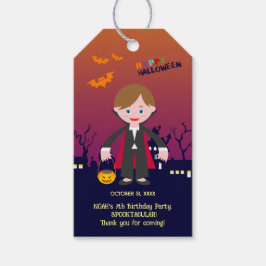 Halloween Kostuum Jongen Verjaardagsfeest Cadeaulabel