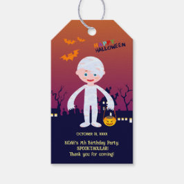 Halloween Kostuum Jongen Verjaardagsfeest Cadeaulabel