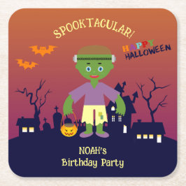 Halloween Kostuum Jongen Verjaardagsfeest Kartonnen Onderzetters