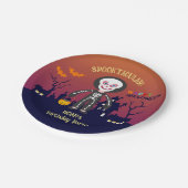 Halloween Kostuum Jongen Verjaardagsfeest Papieren Bordje (Gekanteld)