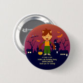 Halloween Kostuum Jongen Verjaardagsfeest Ronde Button 5,7 Cm (Voorkant /achterkant)