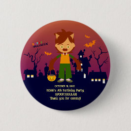Halloween Kostuum Jongen Verjaardagsfeest Ronde Button 5,7 Cm