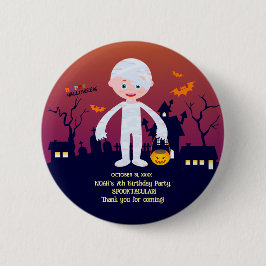 Halloween Kostuum Jongen Verjaardagsfeest Ronde Button 5,7 Cm