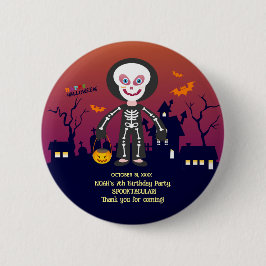 Halloween Kostuum Jongen Verjaardagsfeest Ronde Button 5,7 Cm