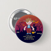 Halloween Kostuum Jongen Verjaardagsfeest Ronde Button 5,7 Cm (Voorkant /achterkant)