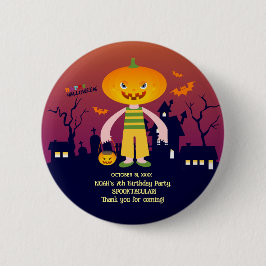 Halloween Kostuum Jongen Verjaardagsfeest Ronde Button 5,7 Cm