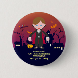 Halloween Kostuum Jongen Verjaardagsfeest Ronde Button 5,7 Cm