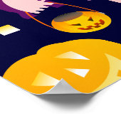 Halloween Kostuum Jongen Verjaardagsfeestje Poster (Hoek)