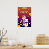Halloween Kostuum Jongen Verjaardagsfeestje Poster (Keuken)