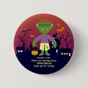 Halloween Kostuum Jongen Verjaardagsfeestje Ronde Button 5,7 Cm