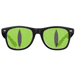 Halloween kostuum kat heks ogen bril. (Green) Retro Zonnebril