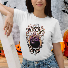  Halloween kostuum ketel heksen brouwen T-shirt