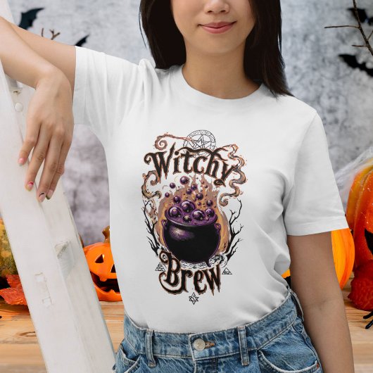 Halloween kostuum ketel heksen brouwen T-shirt