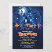 Halloween Kostuum Kids Verjaardagsfeestje Kaart (Voorkant)