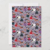 Halloween kostuum kinder babyshower uitnodiging (Achterkant)