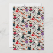 Halloween kostuum kinder babyshower uitnodiging (Achterkant)